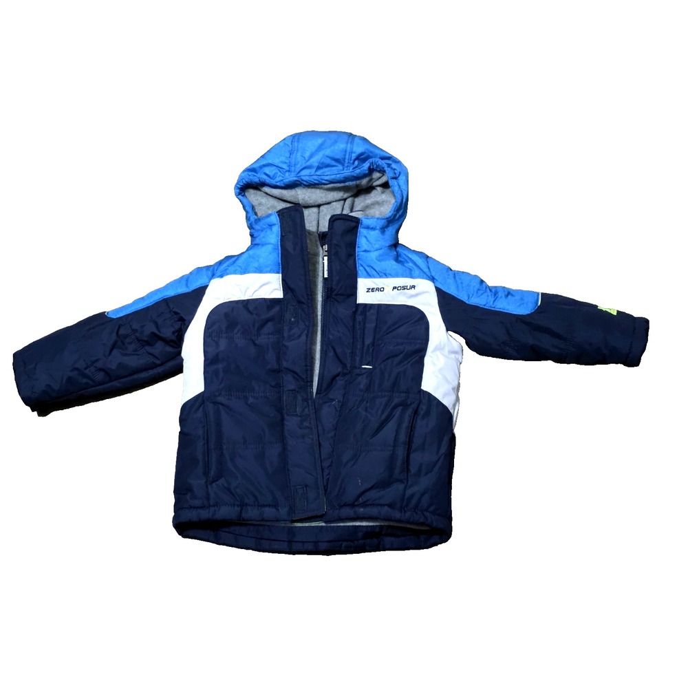 Zero Xposure‎ Boys Heavyweight Colorblock Puffer Coat Size 4T # 0013